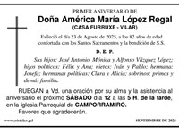 AMÉRICA MARÍA LÓPEZ REGAL