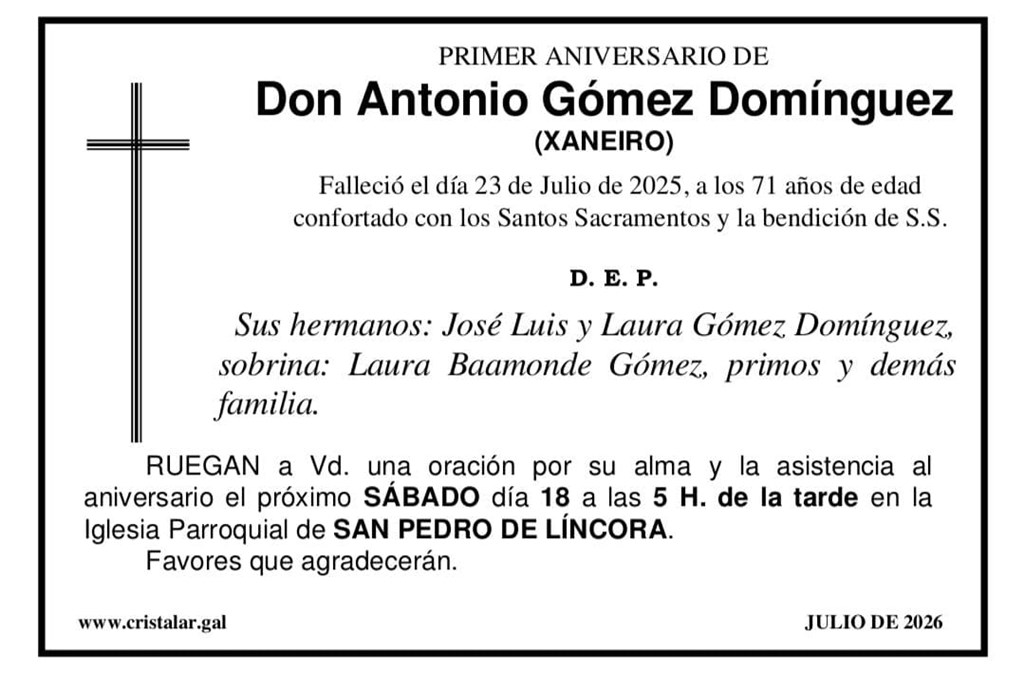 ANTONIO GÓMEZ DOMÍNGUEZ