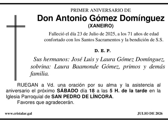 ANTONIO GÓMEZ DOMÍNGUEZ