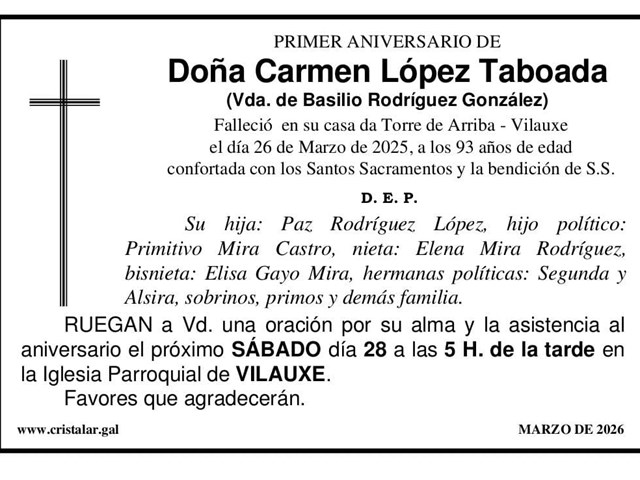 CARMEN LÓPEZ TABOADA