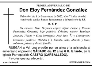 ELOY FERNÁNDEZ GONZÁLEZ