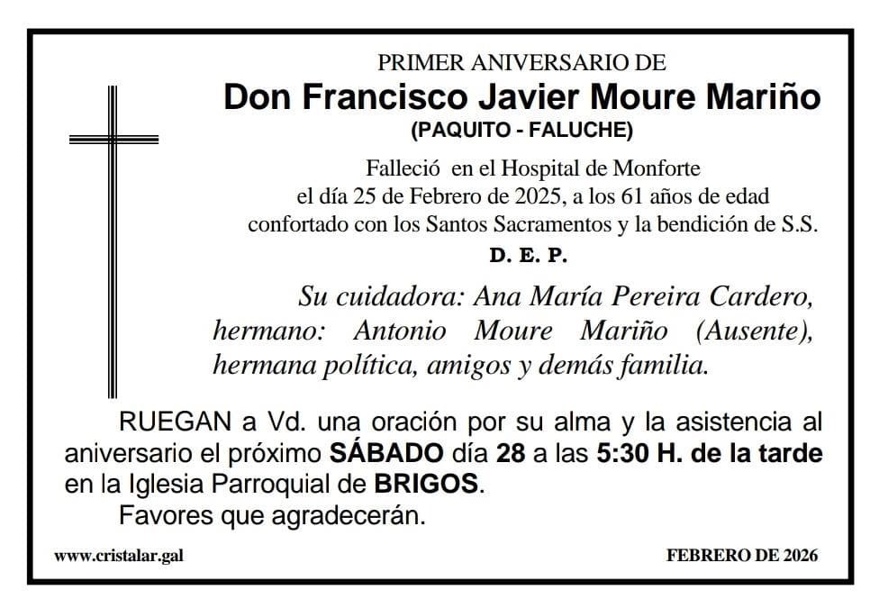 FRANCISCO JAVIER MOURE MARIÑO