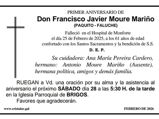 FRANCISCO JAVIER MOURE MARIÑO