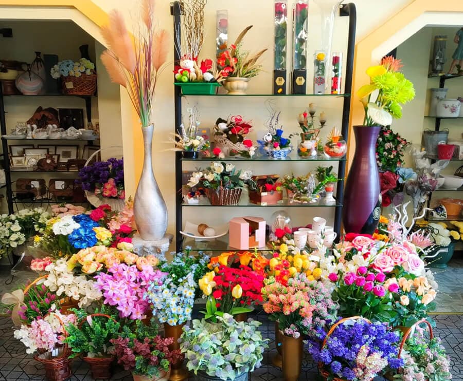 Corona de flores de la floristería Cristalar en Chantada