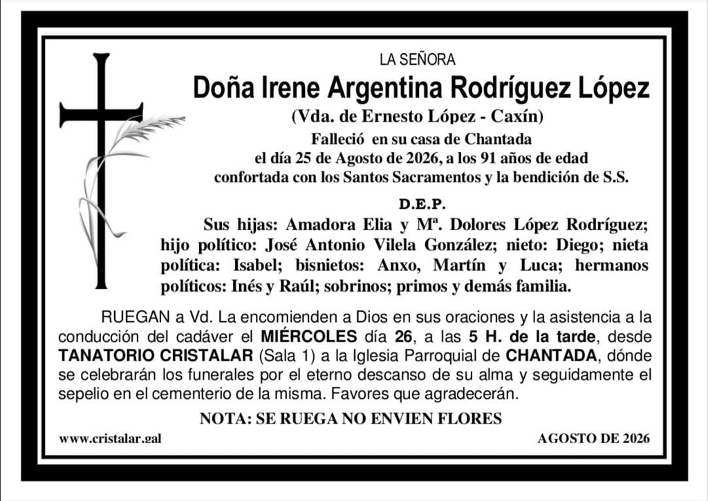 IRENE ARGENTINA RODRÍGUEZ LOPEZ
