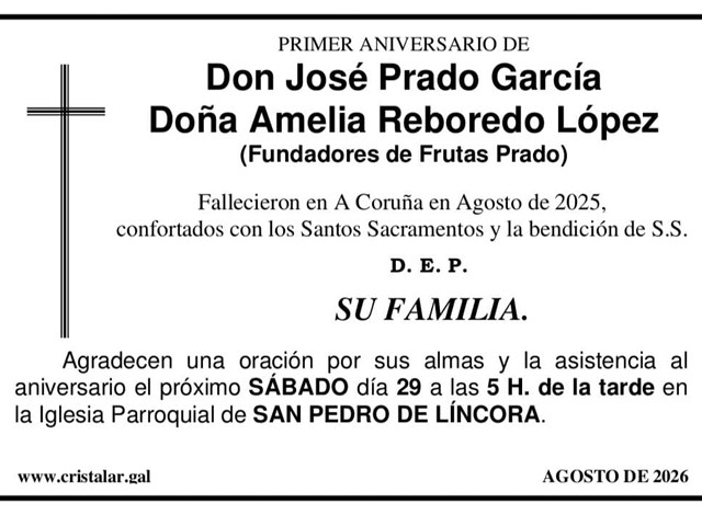JOSÉ PRADO Y AMELIA REBOREDO