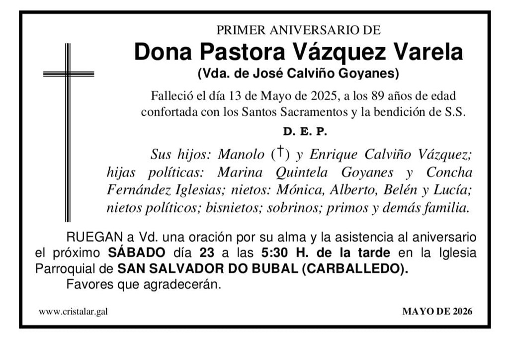 PASTORA VAZQUEZ VARELA