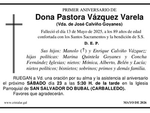 PASTORA VAZQUEZ VARELA